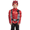 Fantasia Power Rangers Morfador Vermelho Luxo Infantil Bebê