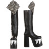 Botas Kiss Gene Simmons Demon Luxo Adulto Botas Kiss Gene Simmons Demon Luxo Adulto
