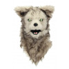 Cabeça Capacete Máscara Lobo Pelúcia Luxo Cabeça Capacete Máscara Lobo Pelúcia Luxo