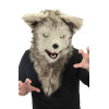 Cabeça Capacete Máscara Lobo Pelúcia Luxo Cabeça Capacete Máscara Lobo Pelúcia Luxo