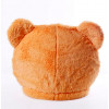 Cabeça Capacete Máscara Urso Pelúcia Luxo Marrom Cabeça Capacete Máscara Urso Pelúcia Luxo Marrom