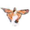 Asa Borboleta Luxo Laranja Adulto Tecido Gigante Asa Borboleta Luxo Laranja Adulto Tecido Gigante