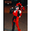 Fantasia Arlequina Harley Quinn Spandex Clássica Infantil Fantasia Arlequina Harley Quinn Spandex Clássica Infantil
