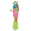 Fantasia Monstro Verde Adulto Feminino Luxo