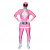 Fantasia Power Rangers Luxo Rosa Adulto