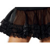 Saiote Feminino Adulto Preto Luxo Saiote Feminino Adulto Preto Luxo