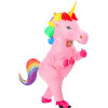 Fantasia Unicórnio Inflável Arco Iris Adulto Fantasia Unicórnio Inflável Arco Iris Adulto