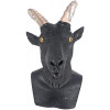 Máscara de Bode Cabra Animal Luxo Preto Máscara de Bode Cabra Animal Luxo Preto