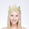 Coroa de Rei ou Rainha Luxo Dourada Coroa de Rei ou Rainha Luxo Dourada
