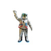 Fantasia Astronauta do Espaço Adulto Mascote Prata Fantasia Astronauta do Espaço Adulto Mascote Prata