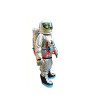 Fantasia Astronauta do Espaço Adulto Mascote Prata Fantasia Astronauta do Espaço Adulto Mascote Prata