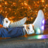 Tênis de Volta para o Futuro Marty Mcfly com Luz Cinza Tênis de Volta para o Futuro Marty Mcfly com Luz Cinza