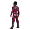 Fantasia Power Rangers Vermelha Filme Músculos Infantil