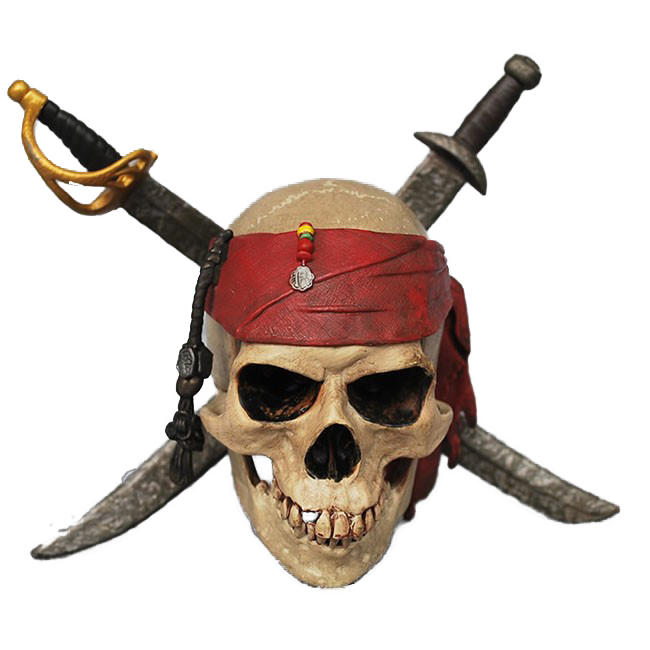 Bandana e Tranças Adulto Piratas do Caribe Jack Sparrow
