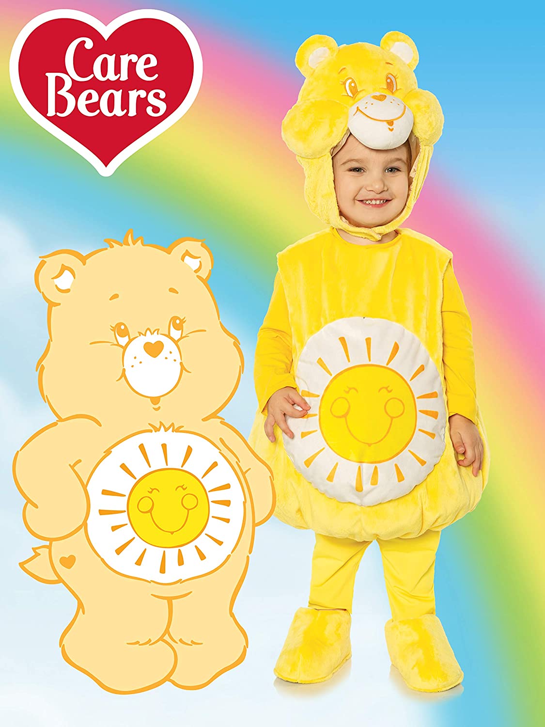 Ursinho Carinhoso Fantasia Ursinho Carinhoso Amarelo Adulto Luxo