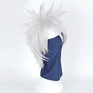 Peruca Naruto Luxo Cosplay Kakashi Hatake Peruca Naruto Luxo Cosplay Kakashi Hatake