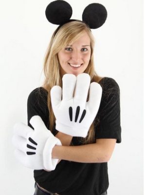Luvas e Tiara do Mickey Mouse Disney Clássica