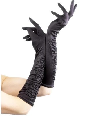 Luvas Pretas Longas Adulto