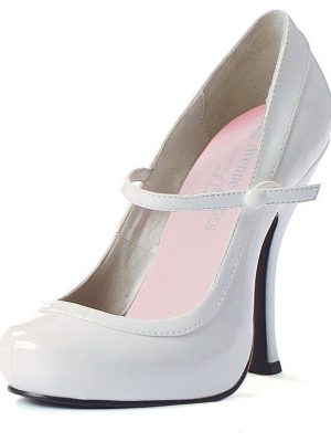 Sapato Alto Adulto Feminino Babydoll Branco Sapato Alto Adulto Feminino Babydoll Branco