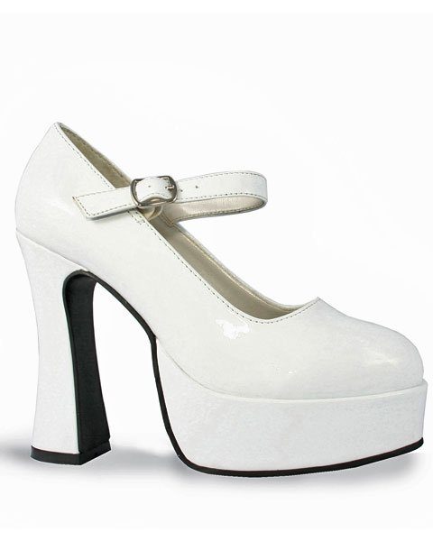 Sapato Alto Adulto Feminino Branco Sexy
