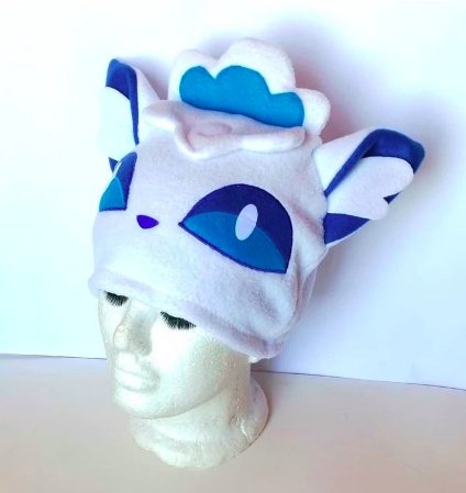 Touca Capuz do Pokemon Alolan vulpix Infantil Touca Capuz do Pokemon Alolan vulpix Infantil