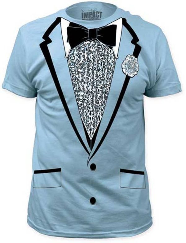 Camiseta Smoking Azul Camiseta Smoking Azul
