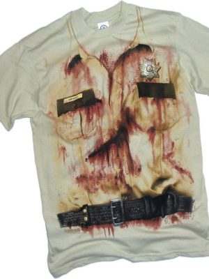 Camiseta Walking Dead Rick Grimes Sheriff Adulto Camiseta Walking Dead Rick Grimes Sheriff Adulto