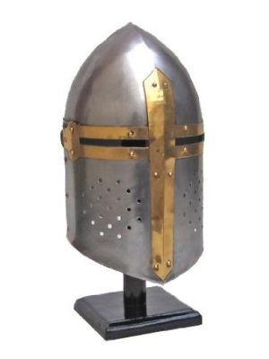 Capacete Medieval Cruzadas em Aço Capacete Medieval Cruzadas em Aço