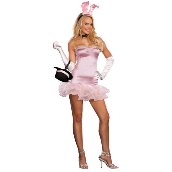 Fantasia Adulto Feminino Coelhinha Rosa Sexy Fantasia Adulto Feminino Coelhinha Rosa Sexy