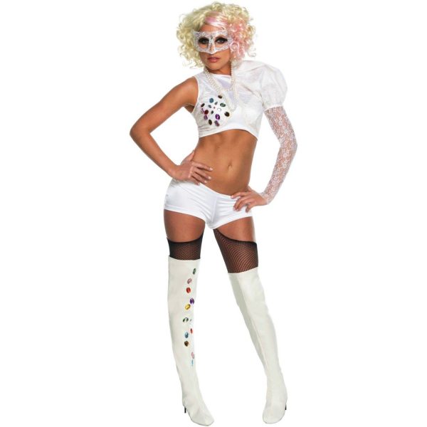 Fantasia Adulto Feminino Lady Gaga VMA Branco Fantasia Adulto Feminino Lady Gaga VMA Branco