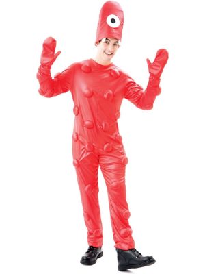 Fantasia Adulto Muno o Cíclope Vermelho Yo Gabba Gabba Fantasia Adulto Muno o Cíclope Vermelho Yo Gabba Gabba