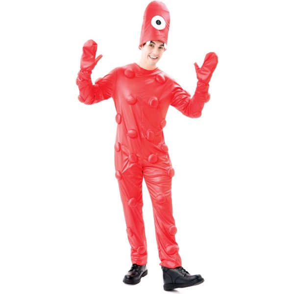 Fantasia Adulto Muno o Cíclope Vermelho Yo Gabba Gabba Fantasia Adulto Muno o Cíclope Vermelho Yo Gabba Gabba