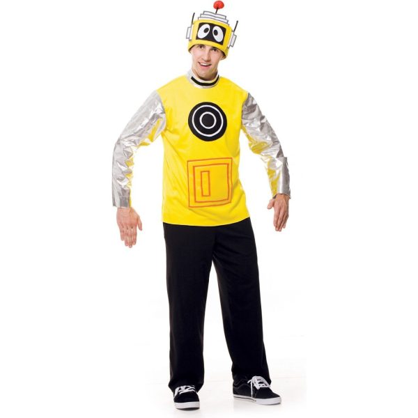 Fantasia Adulto Plex o Robô Amarelo Yo Gabba Gabba Fantasia Adulto Plex o Robô Amarelo Yo Gabba Gabba