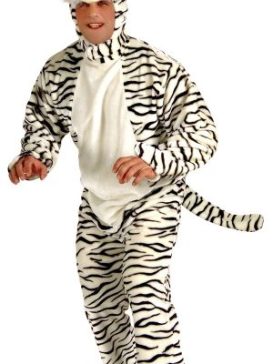 Fantasia Adulto Tigre Branco Luxo