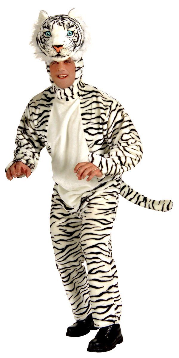 Fantasia Adulto Tigre Branco Luxo Fantasia Adulto Tigre Branco Luxo