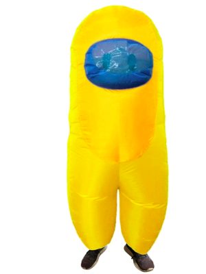 Fantasia Among Us Impostor Amarelo Adulto Fantasia Among Us Impostor Amarelo Infantil
