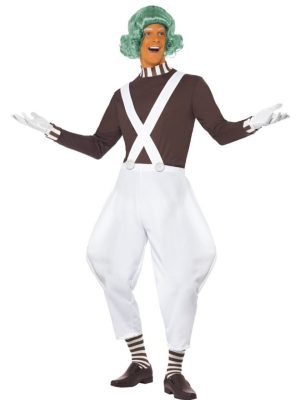 Fantasia Anões Oompa Loopas Fabrica de Chocolate Adulto Fantasia Anões Oompa Loopas Fabrica de Chocolate Adulto