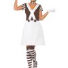 Fantasia Anões Oompa Loopas Fabrica de Chocolate Adulto Feminino