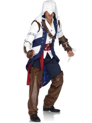 Fantasia Assassins Creed Connor Adulto Luxo Fantasia Assassins Creed Connor Adulto Luxo