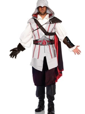 Fantasia Assassins Creed Ezio Adulto Luxo Fantasia Assassins Creed Ezio Adulto Luxo