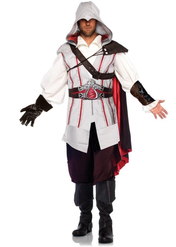 Fantasia Assassins Creed Ezio Adulto Luxo Fantasia Assassins Creed Ezio Adulto Luxo