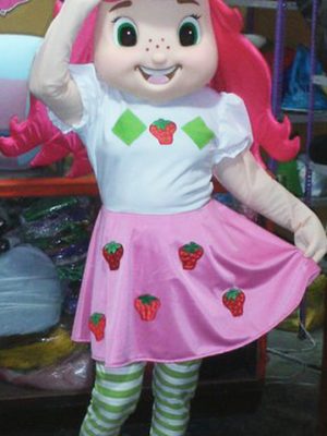Fantasia Mascote Adulto Moranguinho Luxo Fantasia Mascote Adulto Moranguinho Luxo
