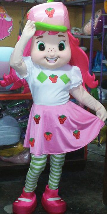 Fantasia Mascote Adulto Moranguinho Luxo Fantasia Mascote Adulto Moranguinho Luxo