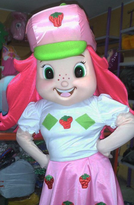 Fantasia Mascote Adulto Moranguinho Luxo Fantasia Mascote Adulto Moranguinho Luxo