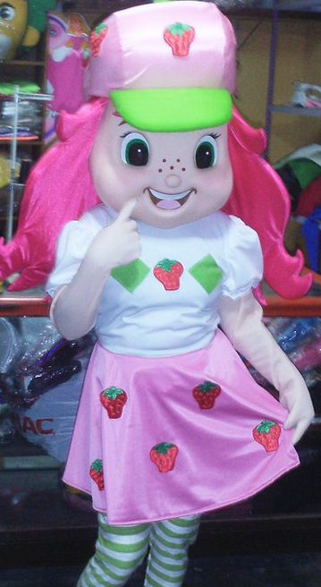 Fantasia Mascote Adulto Moranguinho Luxo Fantasia Mascote Adulto Moranguinho Luxo