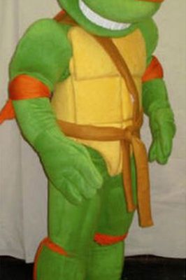 Fantasia Mascote Michelangelo Tartaruga Ninja