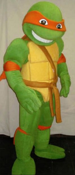 Fantasia Mascote Michelangelo Tartaruga Ninja Fantasia Mascote Michelangelo Tartaruga Ninja