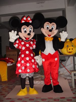 Fantasia Mascote Mickey Minnie Super Luxo