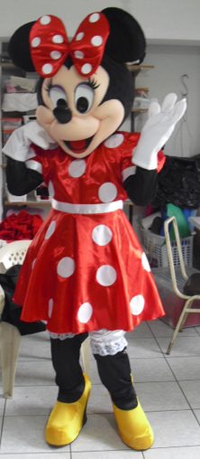Fantasia Mascote Minnie Super Luxo Fantasia Mascote Minnie Super Luxo