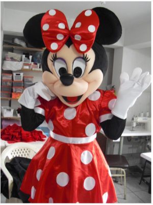 Fantasia Mascote Minnie Super Luxo